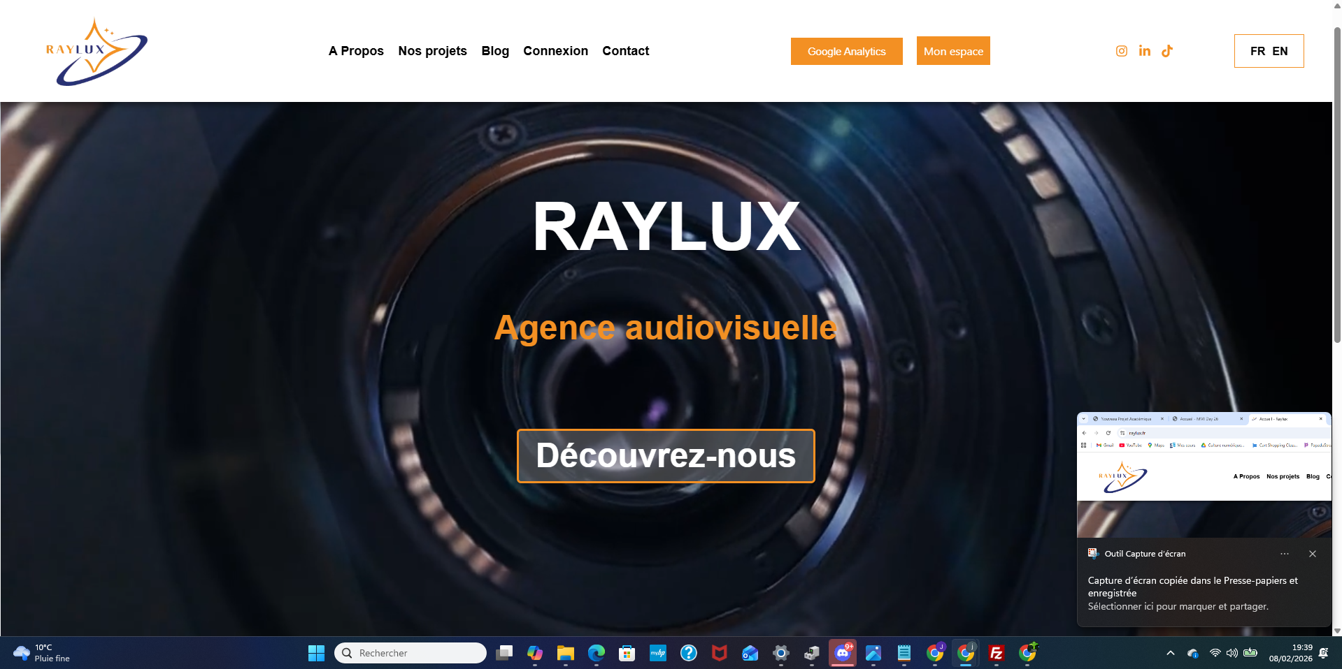 Développement Web Raylux