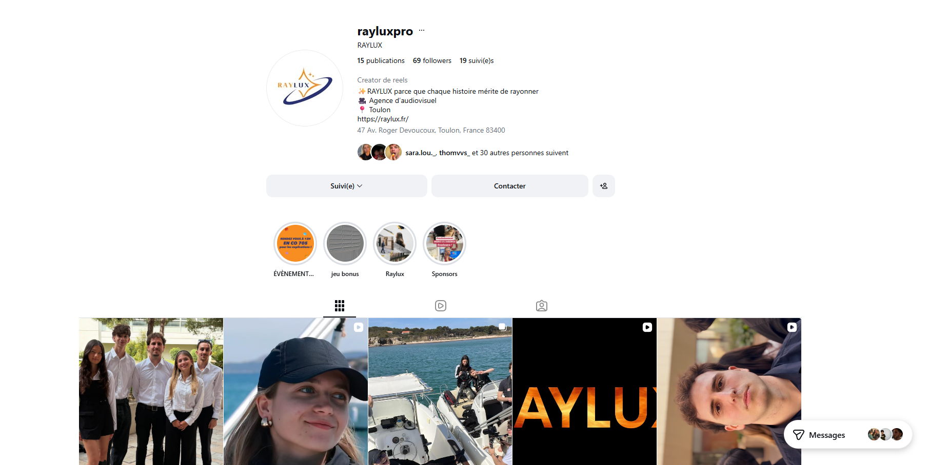 Stratégie Social Media & Community Management : Raylux